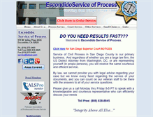 Tablet Screenshot of escondidoserviceofprocess.com
